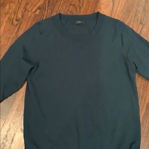 3/4 length sweater in hunter green